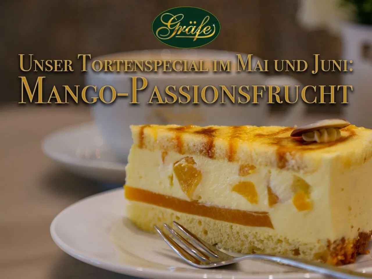 Mango-Passionsfrucht-Sahnetorte